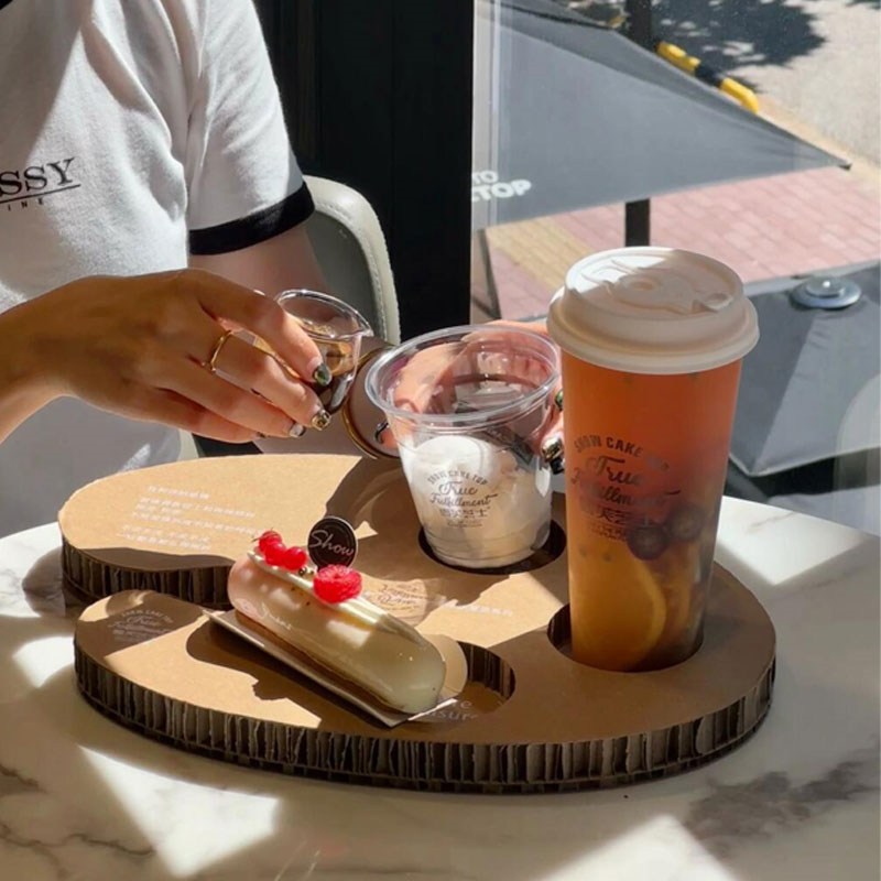 Biodegradable Cup Holder with HoneyComb Paperboard