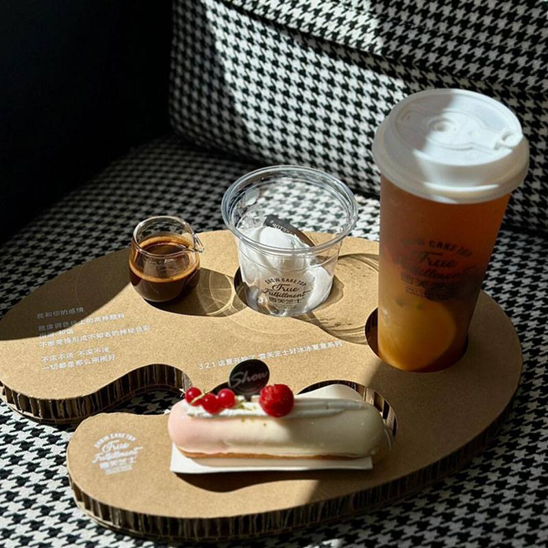 Biodegradable Cup Holder with HoneyComb Paperboard