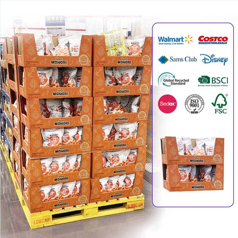 Custom Food PDQ Stackable Display Boxes