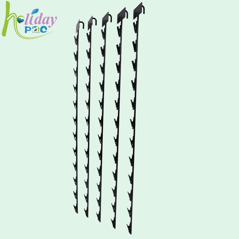 Wholesale Metal Hanging Merchandise Strips Holder with 12 Clips for Snack