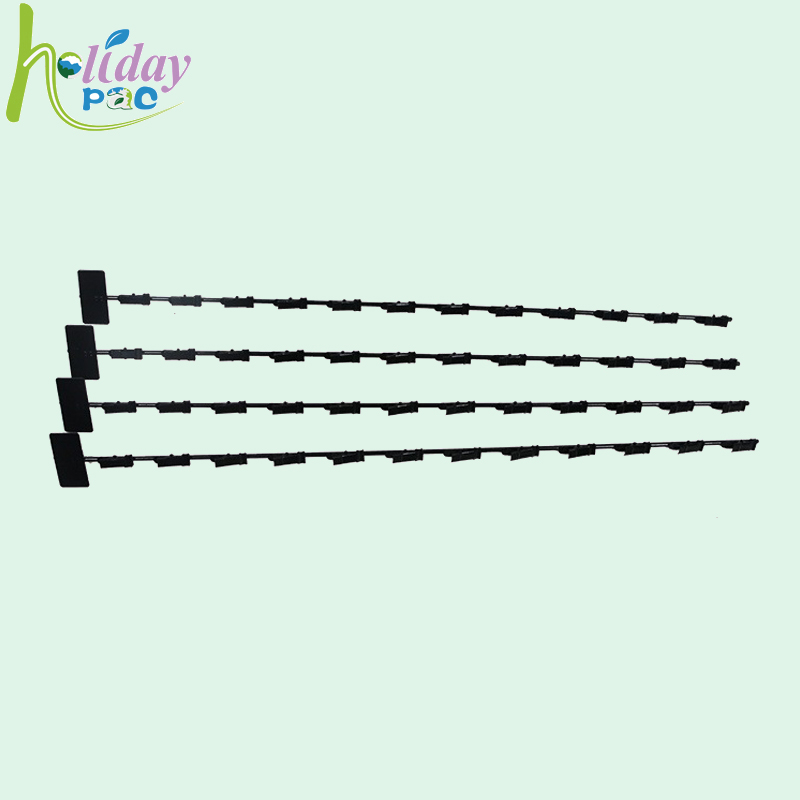 Wholesale Metal Hanging Merchandise Strips Holder with 12 Clips for Snack