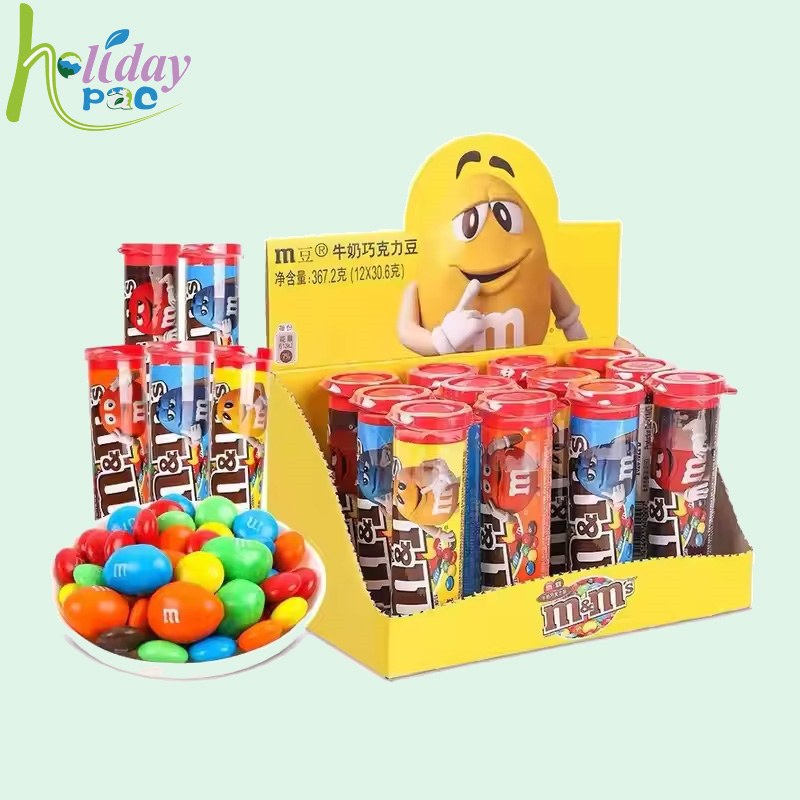 Custom M&M Chocolate Counter Shipper display stand