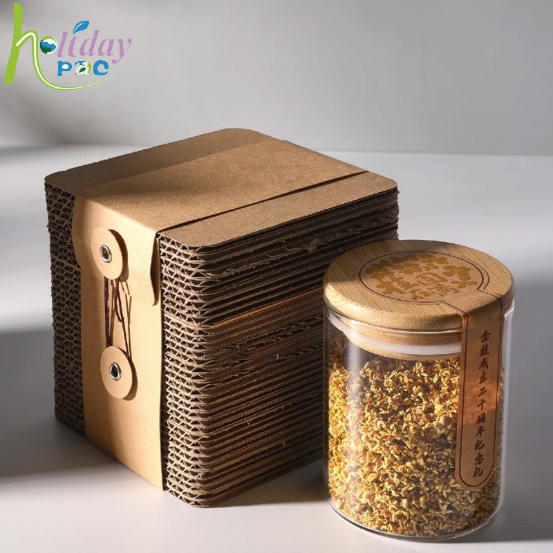 Custom Honeycomb Corrugated Cardboard Tea Packaging Box