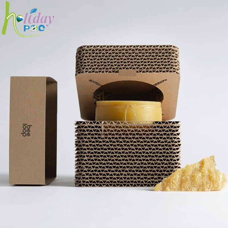 Custom Honeycomb Shape Honey Packaging Shipper Boxes