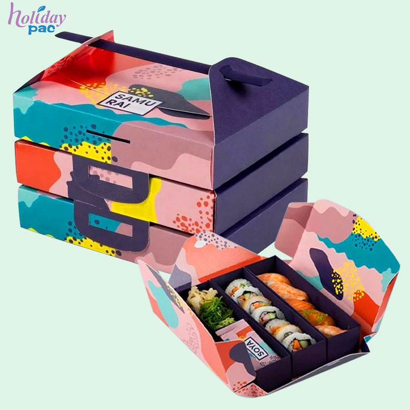 Holidaypac - Wholesale Customized Sushi Take out Paper Box