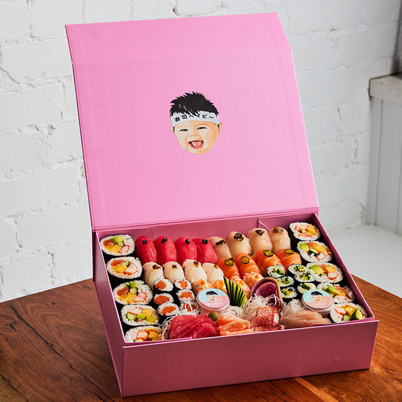 Custom Foldable Sushi Paperboard Gift Boxes - Holidaypac