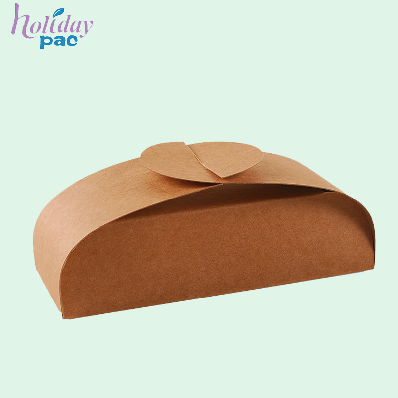 OEM Take Away Sushi Bento Biodegradable Kraft Paper Boxes with Handle - Holidaypac