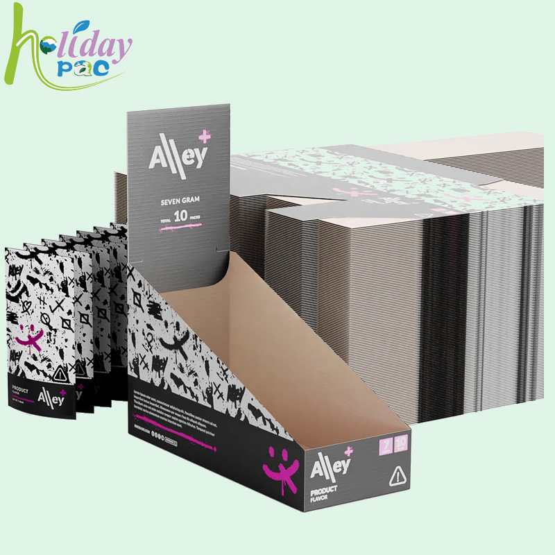 Custom Shelf Ready Packaging Display Boxes for Standing Pouch - Holidaypac