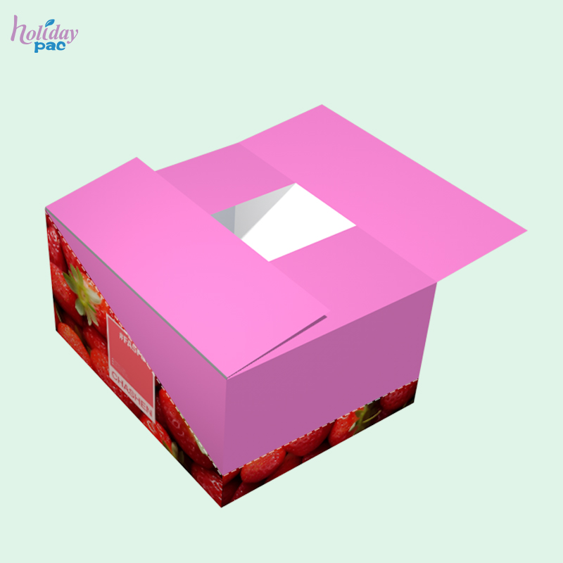 Custom Shelf Ready Packaging with Tear Top and Tape Lid - Holidaypac