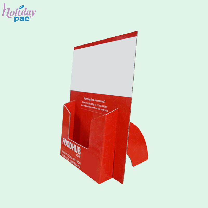 Custom Printing Foldable A5 Cardboard Brochure Holder For Textiles -Holidaypac