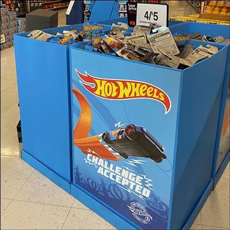 Custom Hot Wheels Dump Bins for Retail - Holidaypac