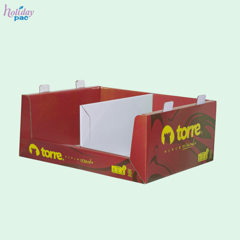 Custom Wal-Mart Cardboard PDQ Tray with Divider for Torre Chile Stationery - Holidaypac