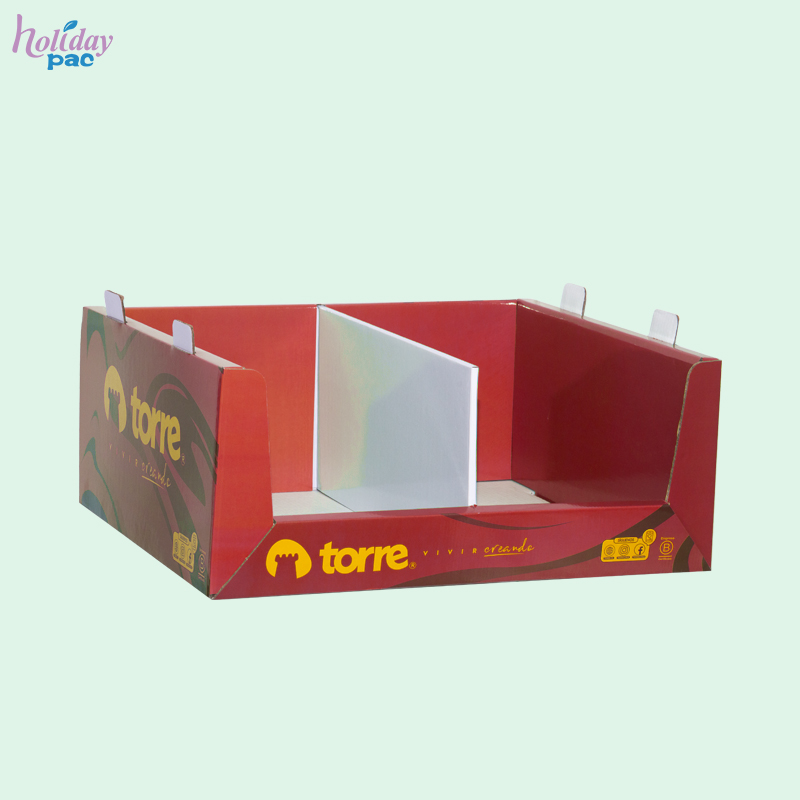 Custom Wal-Mart Cardboard PDQ Tray with Divider for Torre Chile Stationery - Holidaypac