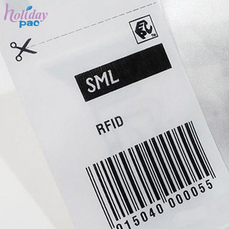 Custom Clothing Security Printing Labels Rfid Clothes Hanging Paper Tag -Holidaypac