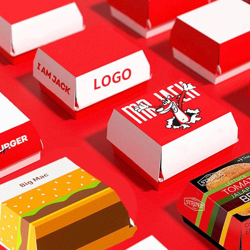 Custom Personalized Fast Food Burger Packaging Boxes - Holidaypac