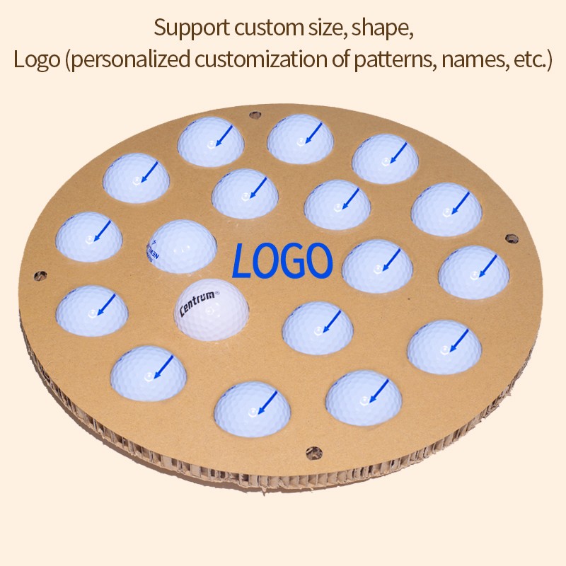 Custom Honeycomb Paperboard Golf Ball Display Holder - Holidaypac