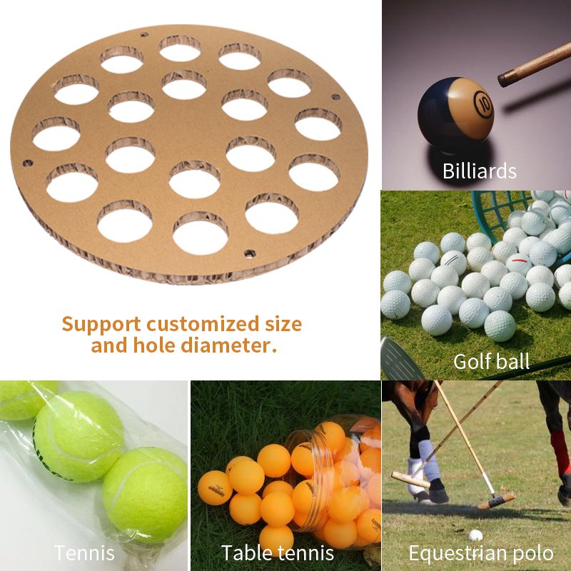 Custom Honeycomb Paperboard Golf Ball Display Holder - Holidaypac