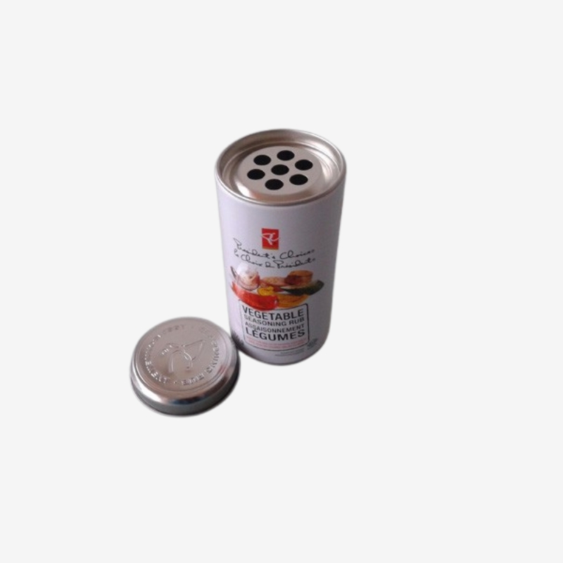 Food Grade BBQ Spice Packaging Tin Can with Inner Lid - Holidaypac