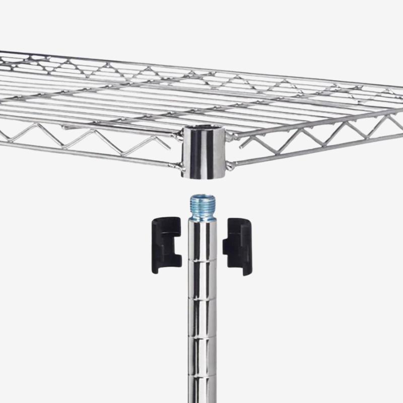 Custom Wire Shelving Unit With Wheels - Holidaypac