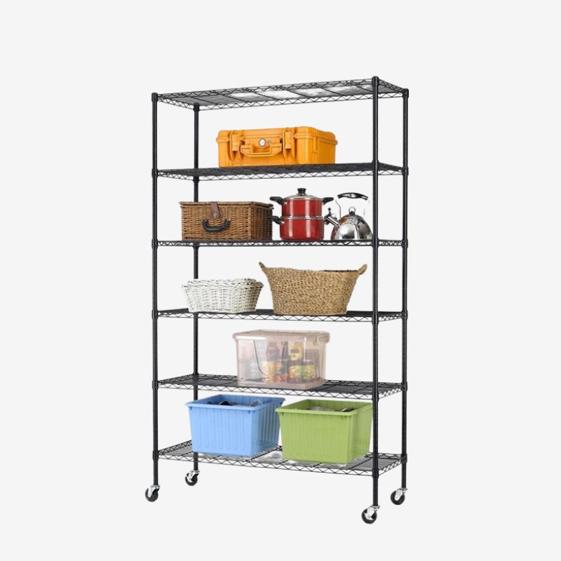 Custom Wire Shelving Unit With Wheels - Holidaypac