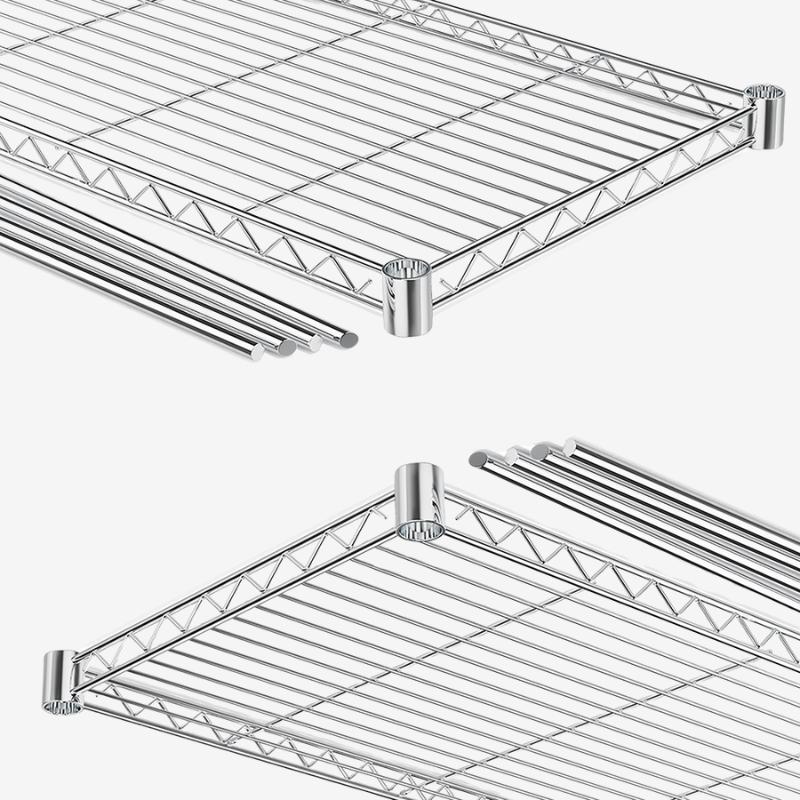 Custom Wire Shelving Unit With Wheels - Holidaypac