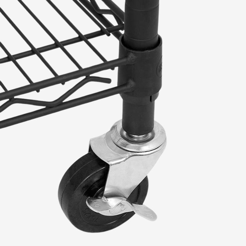 Custom Wire Shelving Unit With Wheels - Holidaypac