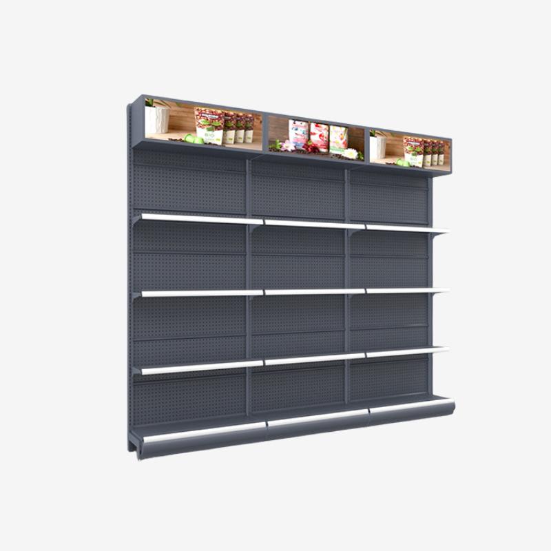 Custom End cap Shelves With Side Panels - Holidaypac