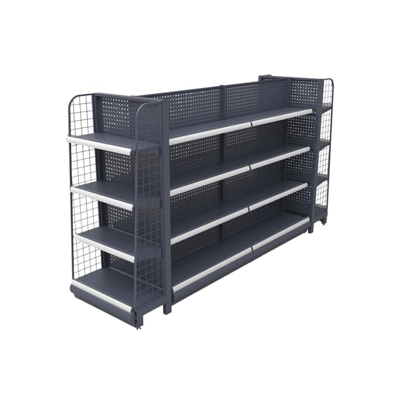 Custom End cap Shelves With Side Panels - Holidaypac