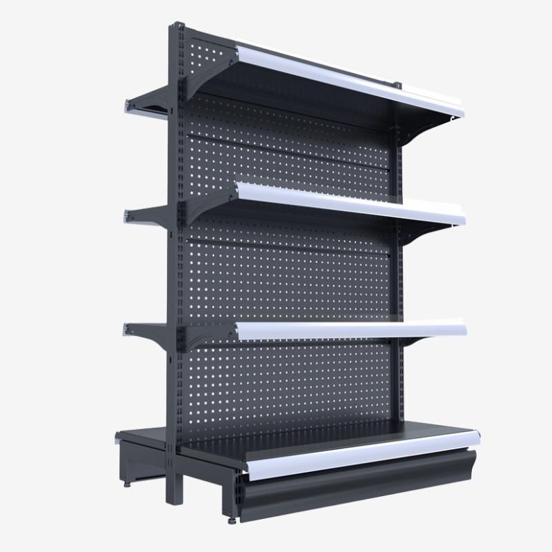 Custom End cap Shelves With Side Panels - Holidaypac