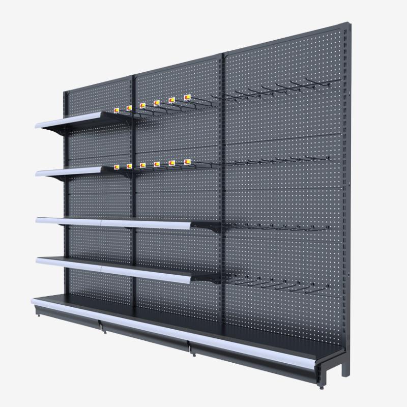 Custom End cap Shelves With Side Panels - Holidaypac