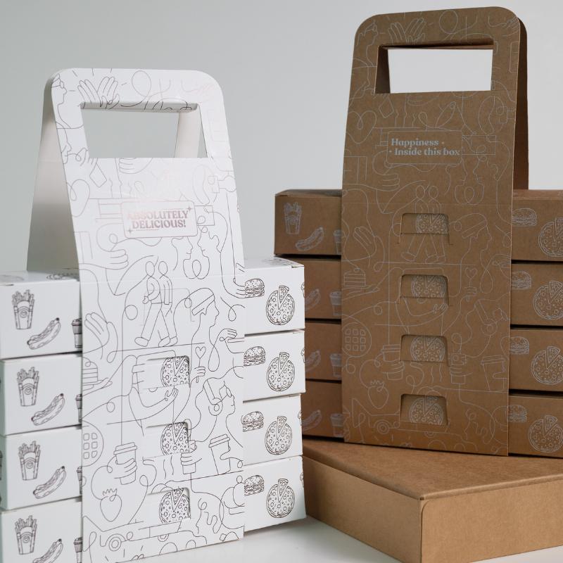 Custom Multi-Layer Takeaway Fast Food Kraft Boxes - Holidaypac