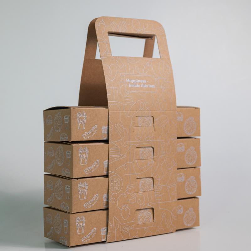 Custom Multi-Layer Takeaway Fast Food Kraft Boxes - Holidaypac