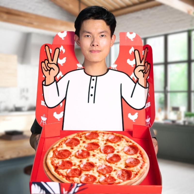 Custom Interactive Pizza Box - Mattenga's Inspired Design