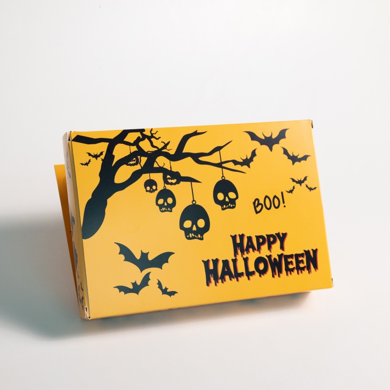 Custom 8-Hole Halloween Countdown Calendar Gift Blind Box with Inner Tray - Holidaypac