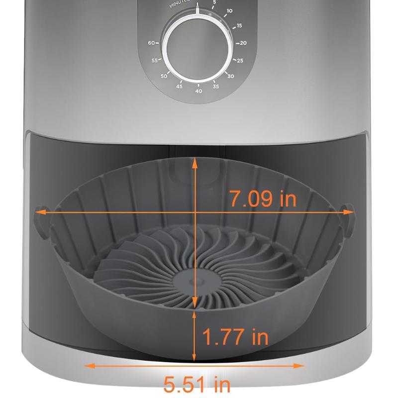 Custom Round Silicone Air Fryer Liner - Holidaypac