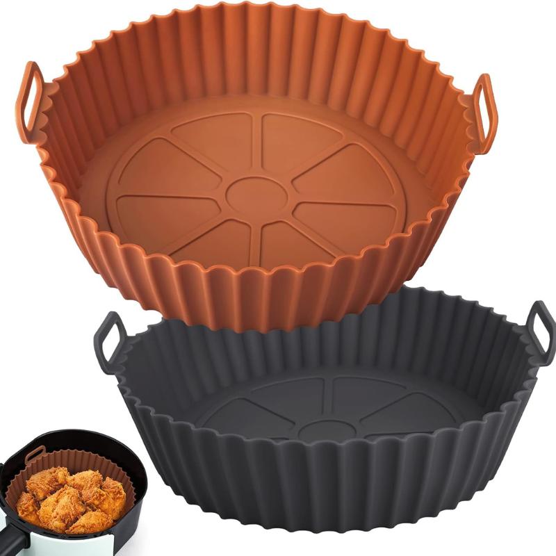 Custom Round Silicone Air Fryer Liner - Holidaypac
