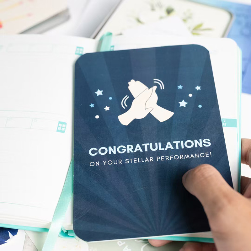 Factory Custom Logo Creative Matte Lamination Thank You Printing Happy Birthday Holiday Multipack Greeting Cards