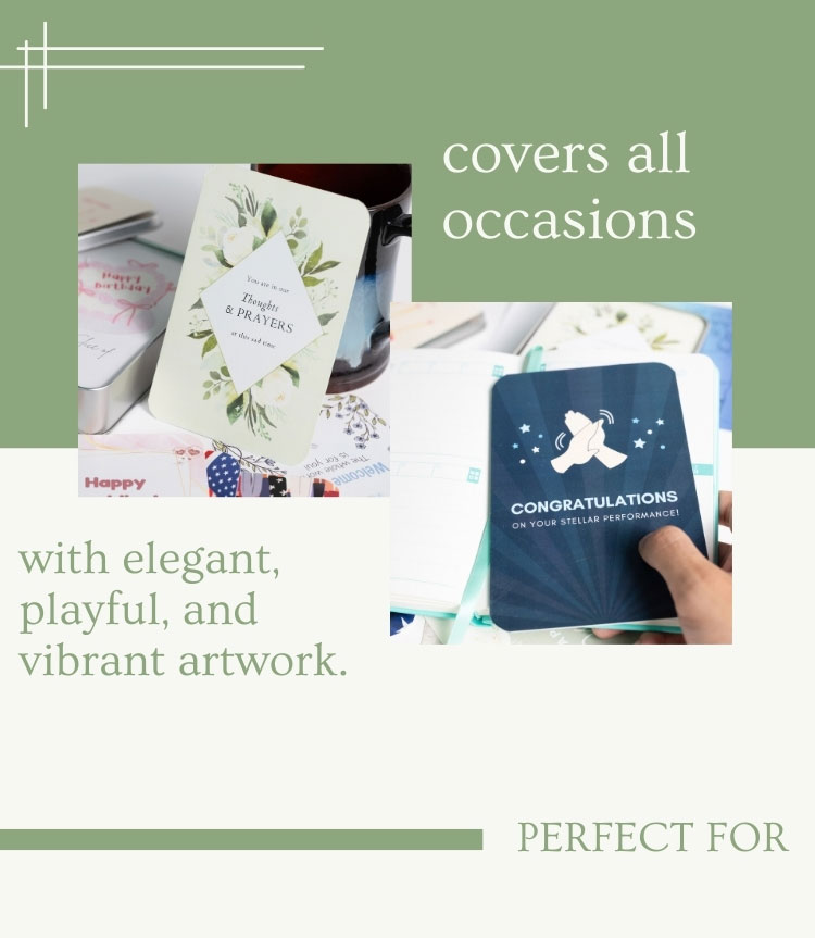 Factory Custom Logo Creative Matte Lamination Thank You Printing Happy Birthday Holiday Multipack Greeting Cards with Tin Box