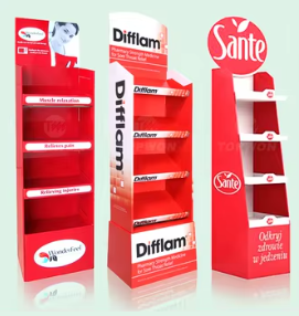 holidaypac cardboard shelf displays