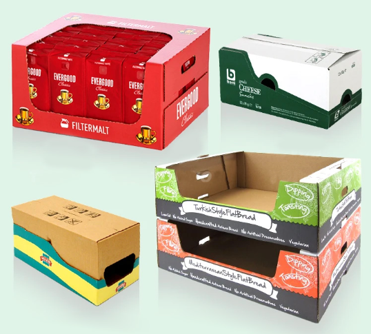 holidaypac cardboard display trays