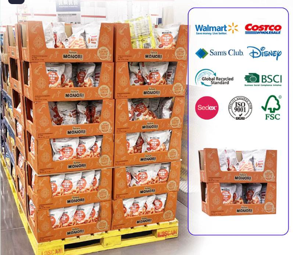 holidaypac cardboard tiered and Stackable dislays PDQs
