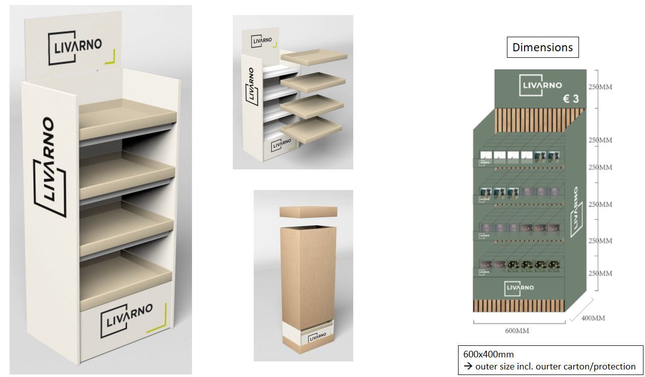 Holidaypac Cardboard Display Design