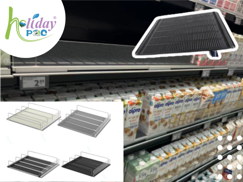 Revolutionizing Retail: HolidayPac’s Auto Front Sliding Gravity Feed Shelf Solution