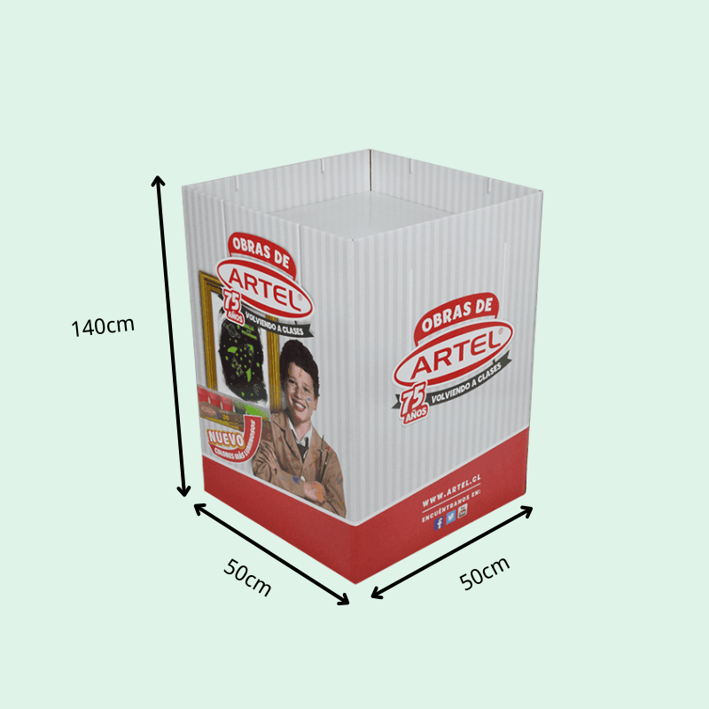 High Quality Custom Logo Cardboard Dump Bins For Pigment - Holidaypac