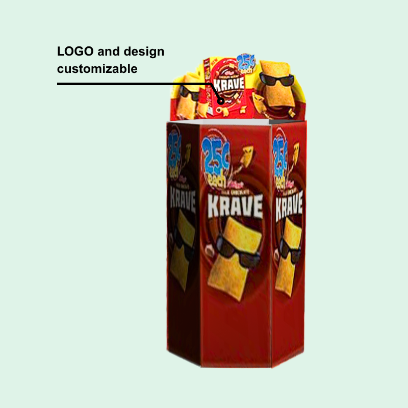 Custom Adjustable Dump Bin for Kellogg's Krave Chocolate breakfast cereal - Holidaypac