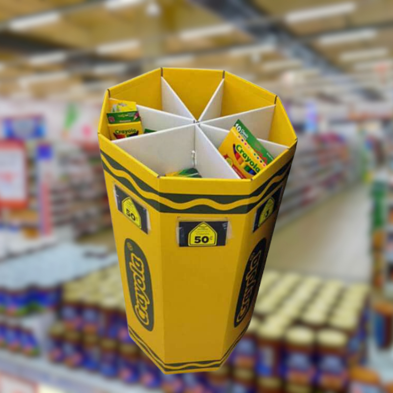 Custom Durable Retail Cardboard Dump Bins for Stationery - Holidaypac