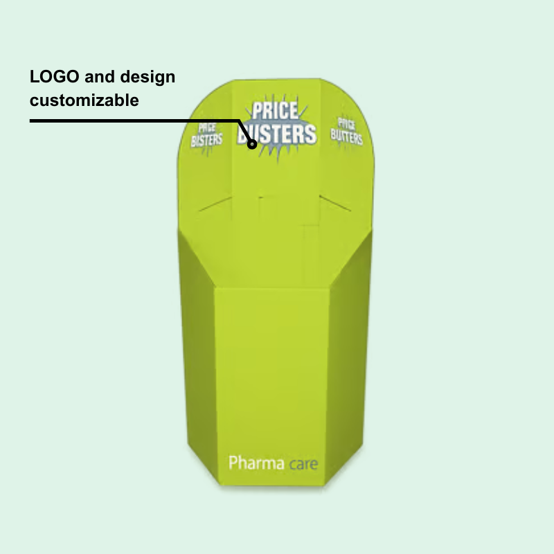 Custom Tapered Dump Bin for pharmacy - Holidaypac