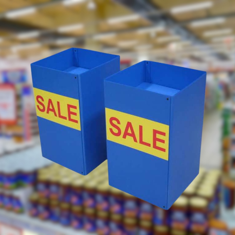 Custom Retail Dump Bin Display for Supermarket Promotional Sale - Holidaypac
