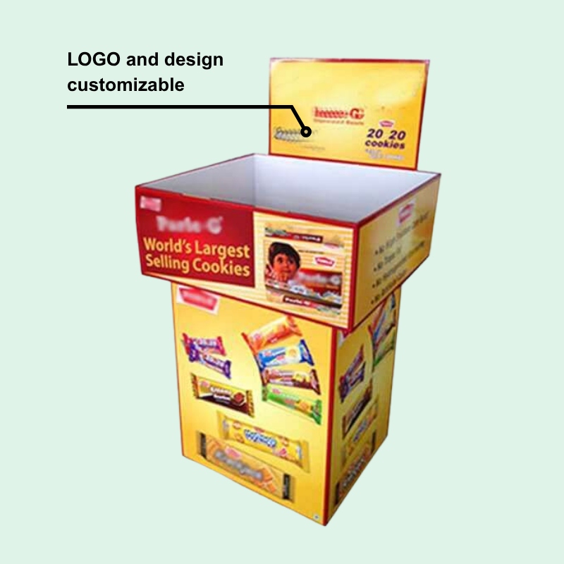 Custom Top Quality Dump Bins Retail For parle g Biscuits - Holidaypac