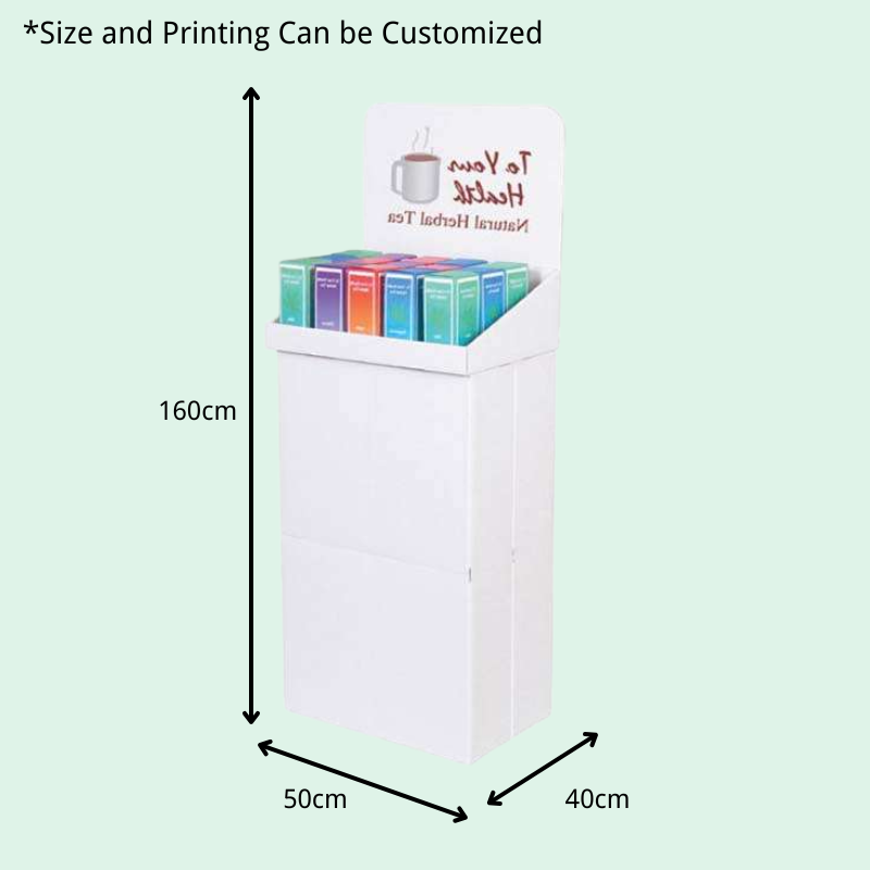 Custom Holiday Dump Bin Displays for Natural Herbal Tea - Holidaypac